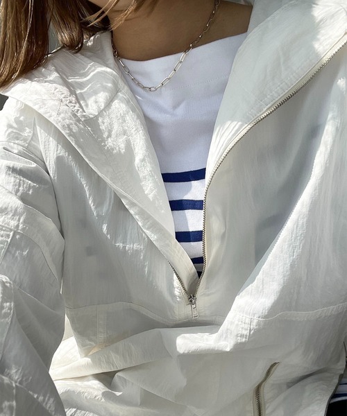 「CANAL JEAN」 「red chop works」ブルゾン 36 アイボリー レディースの画像