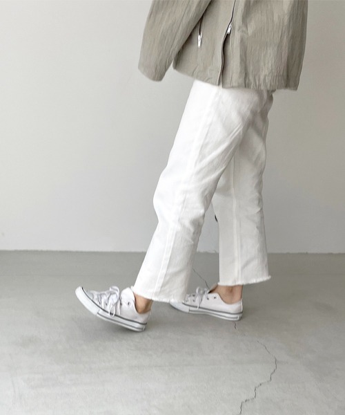 「CANAL JEAN」 「red chop works」ブルゾン 36 アイボリー レディースの画像