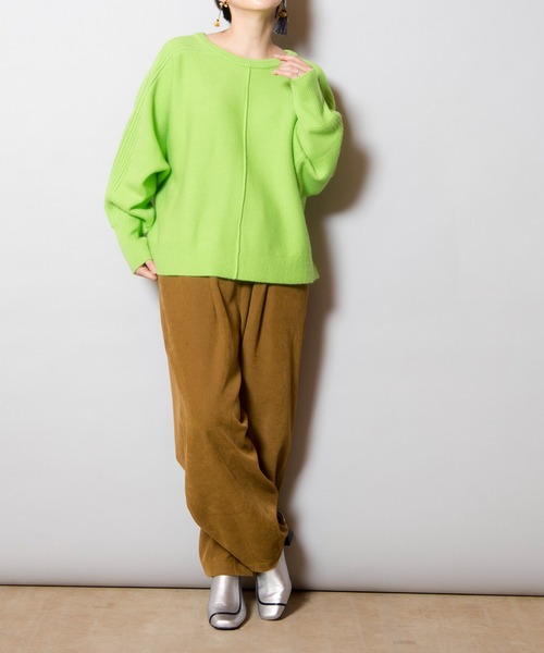 「OSMOSIS」 長袖ニット ONE SIZE ピンク レディースの画像8