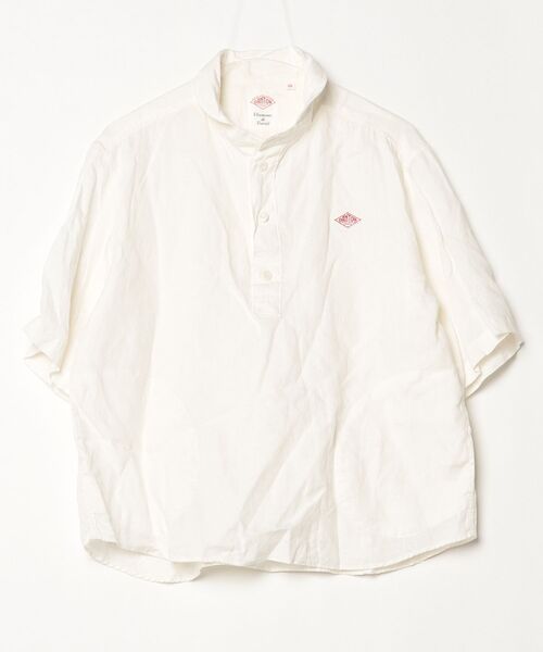 Danton（ダントン） 半袖シャツ 38 ホワイト レディース : ZOZOTOWN