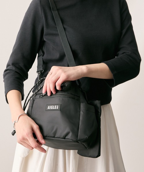 AIGLE（エーグル） ショルダーバッグ バッグ 撥水 巾着ショルダー 