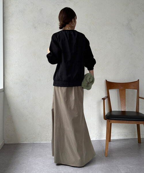 「DouDou」 長袖カットソー FREE ネイビー レディース_画像7