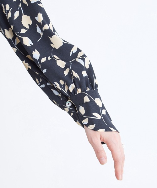 「ADAM ET ROPE'」 長袖ブラウス FREE ネイビー レディース_画像7