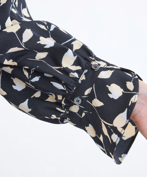 「ADAM ET ROPE'」 長袖ブラウス FREE ネイビー レディース_画像8