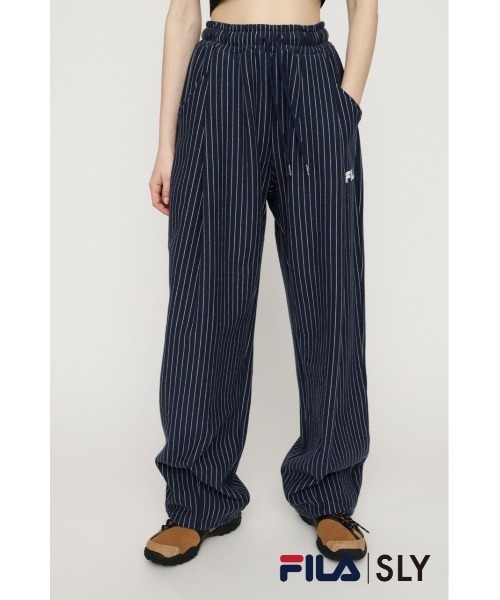 スウェットパンツ ジャージ FILA x SLY BARREL LEG SW PT フィラスライバレルレッグスウェットパンツ 春服 レディース_2