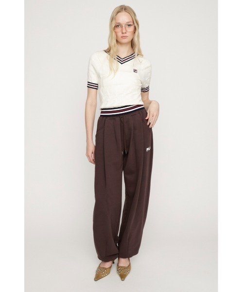 スウェットパンツ ジャージ FILA x SLY BARREL LEG SW PT フィラスライバレルレッグスウェットパンツ 春服 レディース_3