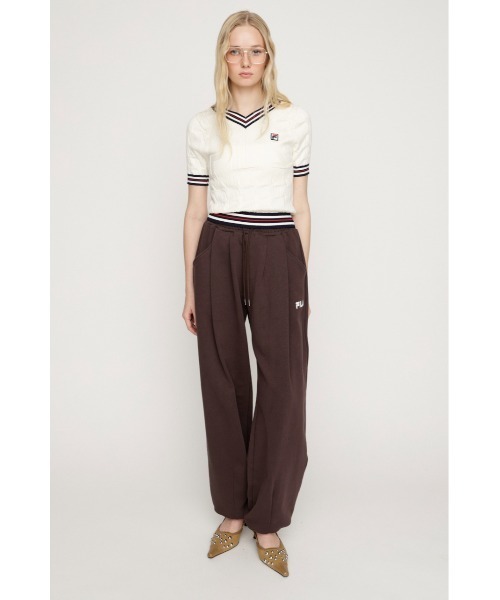 スウェットパンツ ジャージ FILA x SLY BARREL LEG SW PT フィラスライバレルレッグスウェットパンツ 春服 レディース_4