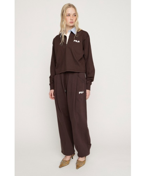 スウェットパンツ ジャージ FILA x SLY BARREL LEG SW PT フィラスライバレルレッグスウェットパンツ 春服 レディース_5