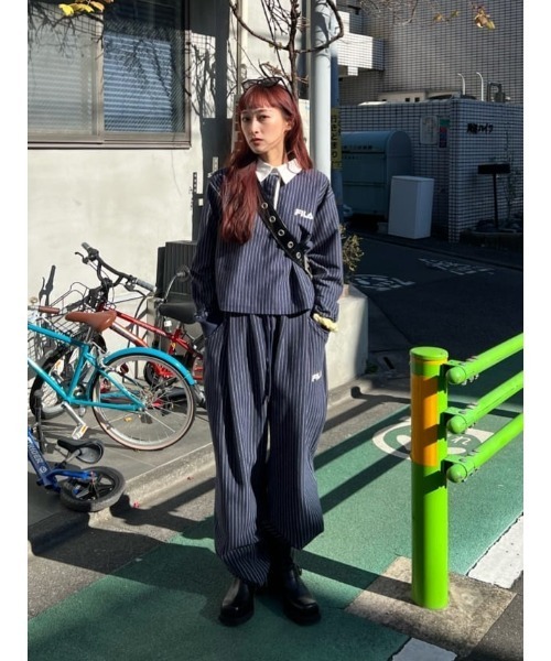 スウェットパンツ ジャージ FILA x SLY BARREL LEG SW PT フィラスライバレルレッグスウェットパンツ 春服 レディース_19