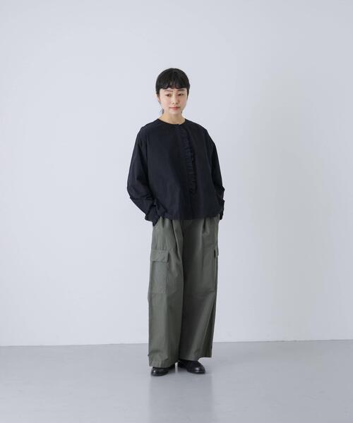 「かぐれ」 イージーパンツ FREE スミクロ レディースの画像