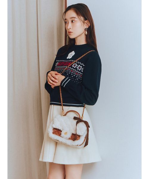 「LILY BROWN」 2WAYバッグ「MARY QUANTコラボ」 F ブラック レディースの画像