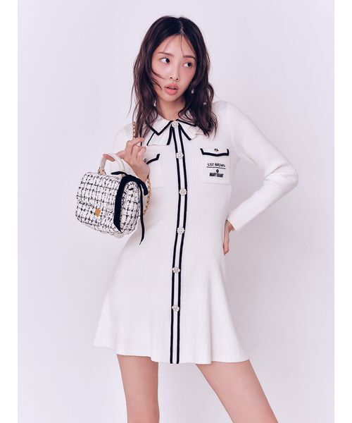 「LILY BROWN」 2WAYバッグ「MARY QUANTコラボ」 F ブラック レディースの画像