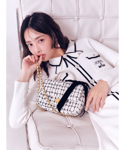 「LILY BROWN」 2WAYバッグ「MARY QUANTコラボ」 F ブラック レディースの画像