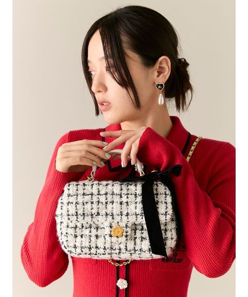 「LILY BROWN」 2WAYバッグ「MARY QUANTコラボ」 F ブラック レディースの画像