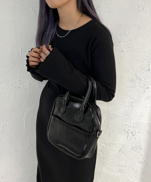 「apres jour mignon」 長袖ワンピース X-LARGE ダークブラウン レディース_画像2