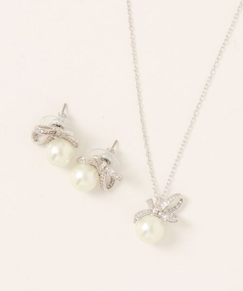 「kate spade new york」 ピアス（両耳用） ONESIZE グレー レディース