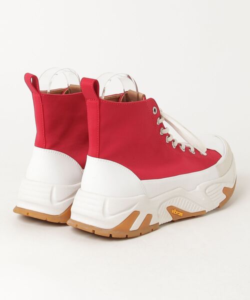 「glamb」 ハイカットスニーカー - レッド メンズの画像