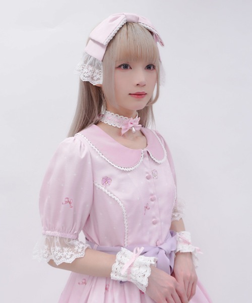Chalmiere（シャルミエール） ワンピース パンジーカップケーキ柄OP