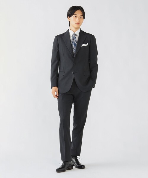 【BEAMS】チャコールグレースーツ サイズ46 BEAMS HEART（ビームス ハート） スーツ LARGE チャコールグレー