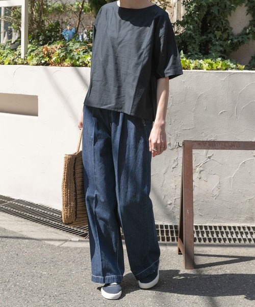 「FORK&SPOON」 デニムパンツ 2 ブルー レディース_画像9