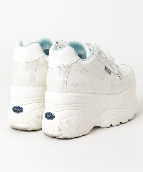 「YOSUKE」 ローカットスニーカー 25.0cm ホワイト レディース_画像2