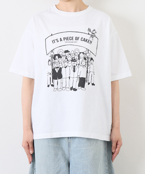 「JOURNAL STANDARD LUXE」 半袖Tシャツ MEDIUM ホワイト レディース_画像4