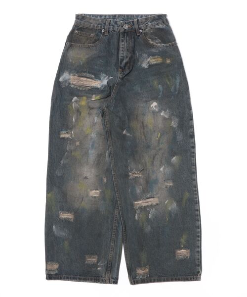 WESTSEA（ウエストシー） ワイドパンツ ジーンズ ペイント加工