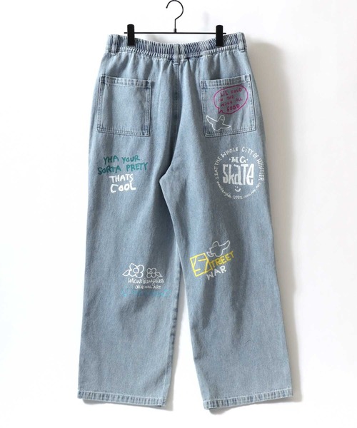 「Mark Gonzales」 デニムパンツ M サックスブルー メンズ_画像3