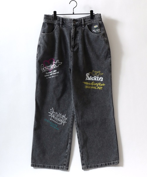 「Mark Gonzales」 デニムパンツ M サックスブルー メンズ_画像6