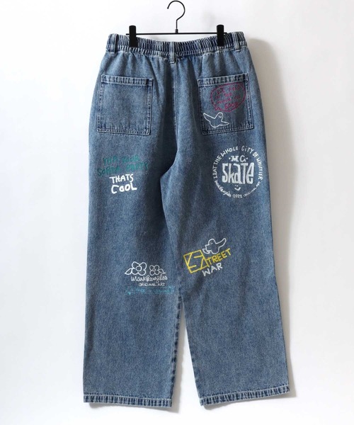「Mark Gonzales」 デニムパンツ M サックスブルー メンズ_画像9