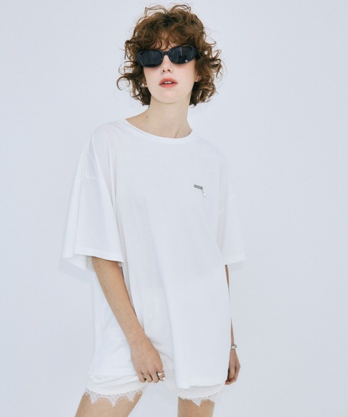 tシャツ 半袖 PEARL OVER HALF SLEEVE T-SHIRT /パールオーバーハーフスリーブTシャツ レディース | JOSE MOON | 06