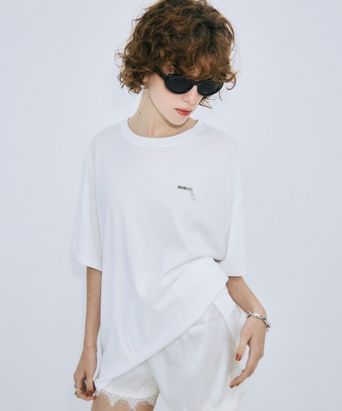JOSE MOON（ジョゼムーン） tシャツ 半袖 PEARL OVER HALF SLEEVE T