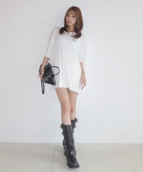 JOSE MOON（ジョゼムーン） tシャツ 半袖 PEARL OVER HALF SLEEVE T