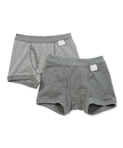 無印良品（MUJI） ボクサーパンツ キッズ フライス編み前開きボクサー