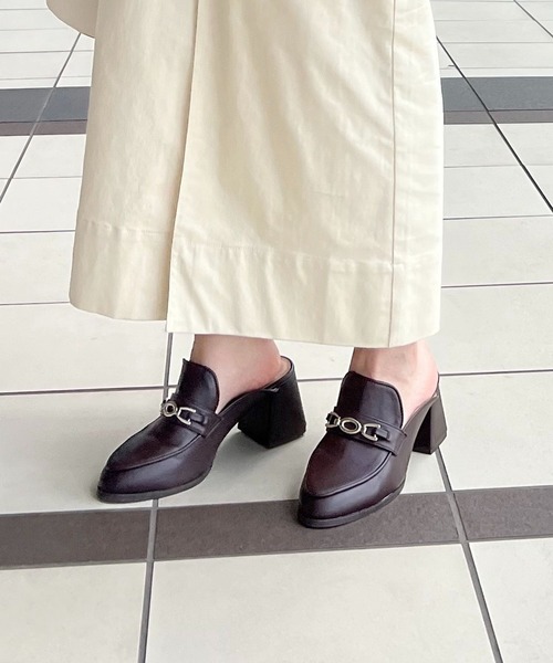 「mysty woman」 ミュール LARGE ブラウン レディース_画像5