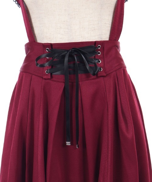 axes femme POETIQUE スカート リボン付きフリルサスSK : ZOZOTOWN