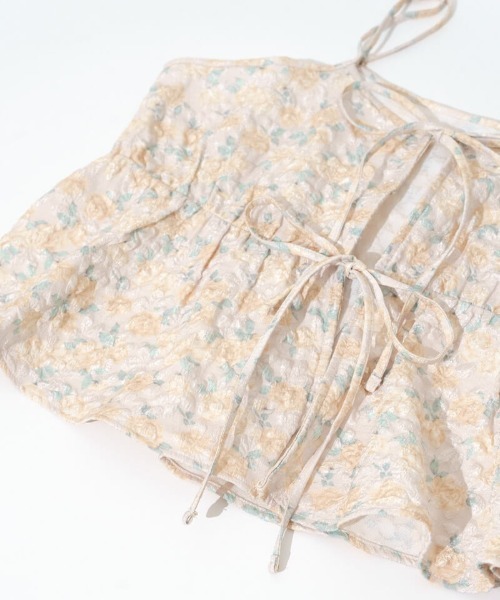 flower キャミソール ブロッサムジャガードトップ : ZOZOTOWN Yahoo!店