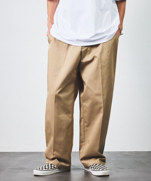 「FREAK'S STORE」 チノパンツ LARGE チャコールグレー メンズ_画像9
