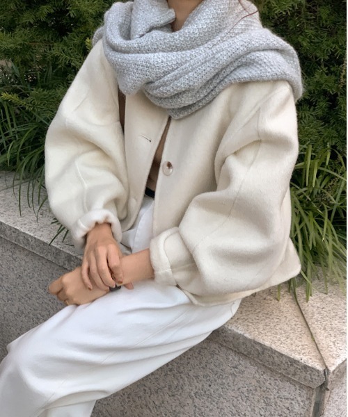「FREE STYLISTS」 ノーカラージャケット FREE ライトグレー レディース_画像5