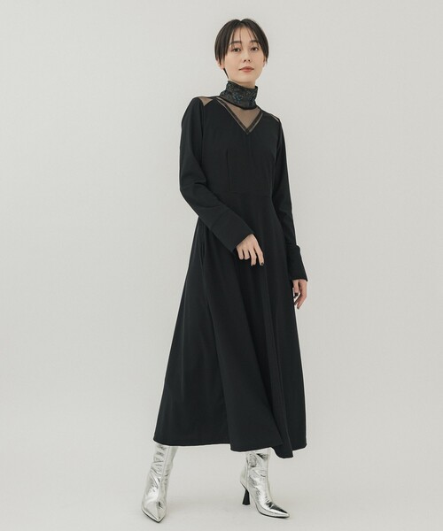 「LOKITHO」 長袖ワンピース 1 ブルー レディース_画像2