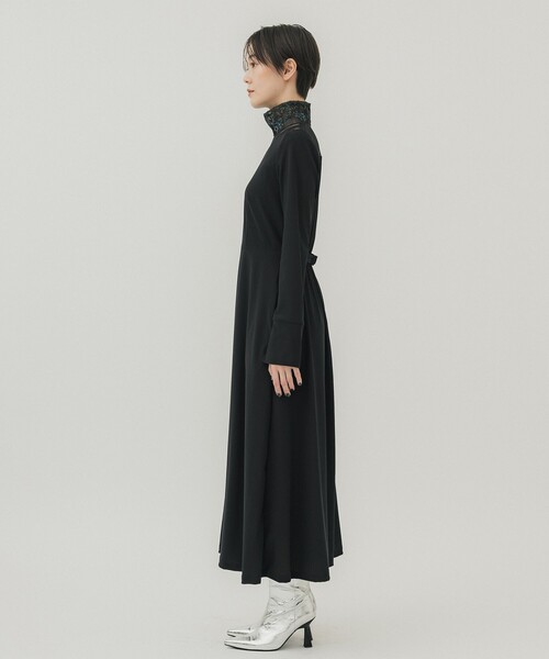 「LOKITHO」 長袖ワンピース 1 ブルー レディース_画像5