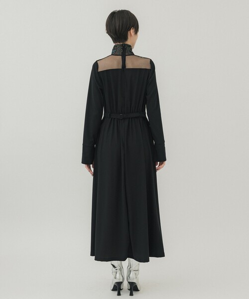 「LOKITHO」 長袖ワンピース 1 ブルー レディース_画像6