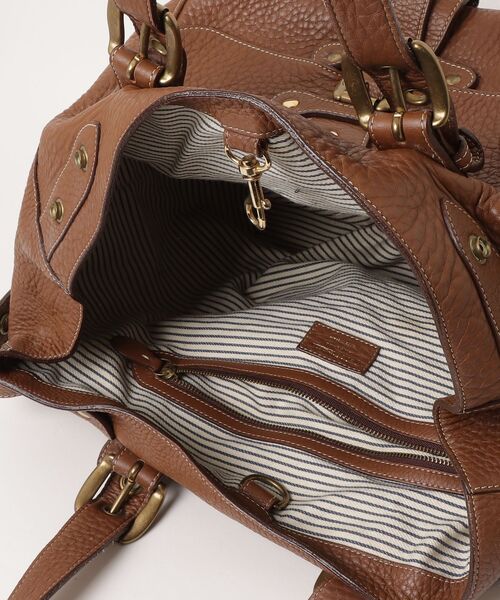 極美品　ジェイアンドエム デヴィッドソン ハンドバッグ ダークブラウン　レザー J&M Davidson（J＆Mデヴィッドソン） 」 ハンドバッグ - ブラウン
