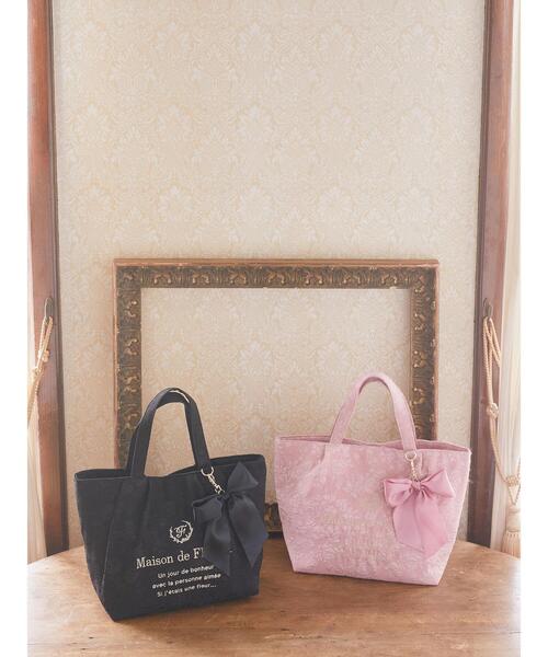 「Maison de FLEUR」 ハンドバッグ FREE ブラック レディース_画像4