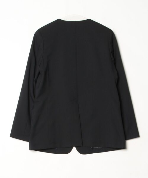 「STYLE DELI」 ノーカラージャケット MEDIUM ブラック レディース_画像2
