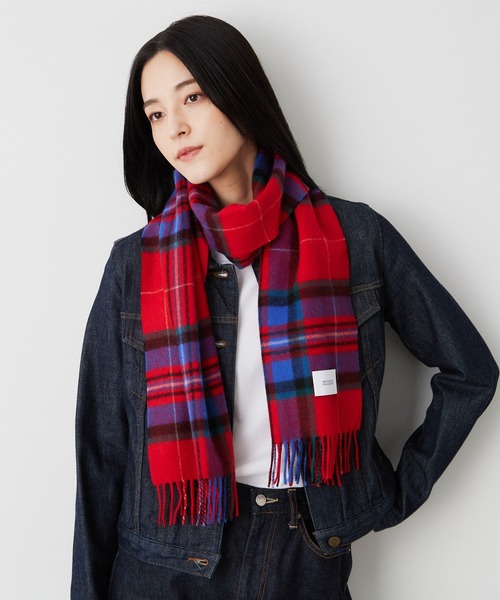 セットMACKINTOSH PHILOSOPHY チェック柄ストール　カシミア MACKINTOSH PHILOSOPHY（マッキントッシュフィロソフィー） マフラー