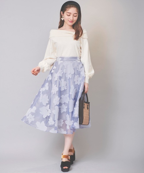 31 Sons de mode - 期間限定セール‼︎こじはる着用♡新品グレーリブ編みバックリボンニット 31 Sons de mode｜2025春夏新作 アシメオフショルリボンニット
