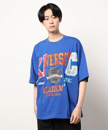 tシャツ 「From Vintage」 WRONGカレッジTEE レディース メンズ JUGLANS tシャツ 「RINGS」リメイクカレッジBIG-TEE メンズ