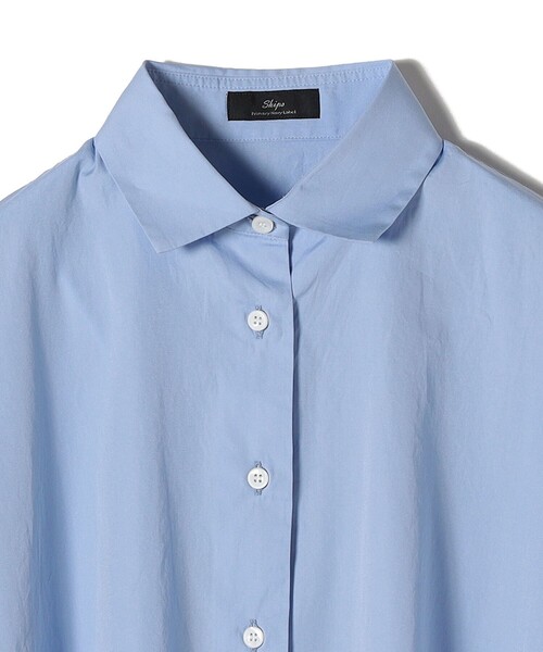 SHIPS ALBINIコットンビッグワイズシャツ　Navy Label SHIPS Primary Navy Label:〈手洗い可能〉ALBINIコットンビッグ