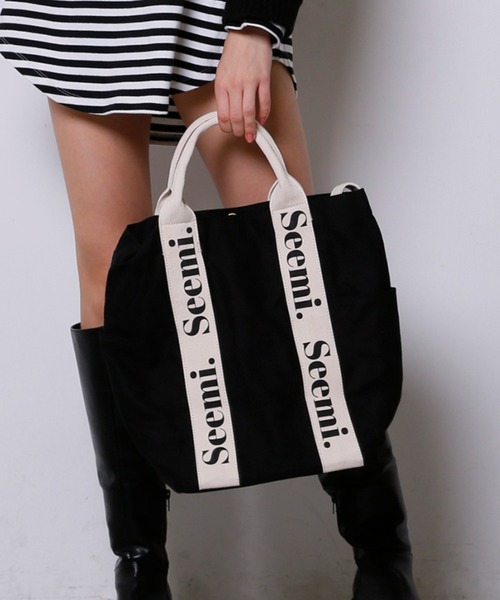 Seemi.by NICE CLAUP トートバッグ バッグ Seemiロゴトートバッグ 